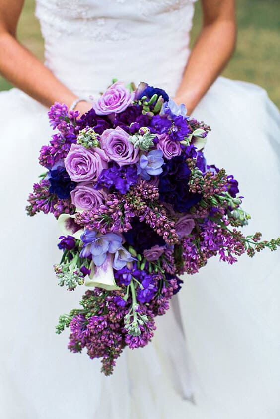 Bouquet fiori viola