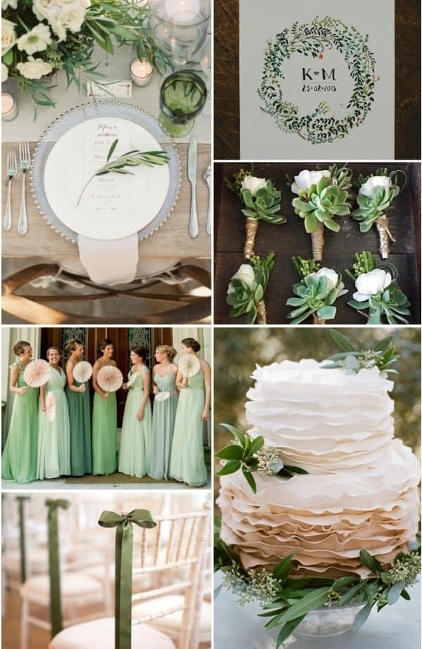 matrimonio a colori in verde