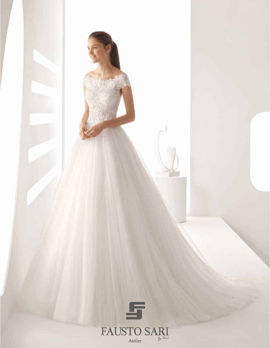 abito da sposa rosa clara tulle