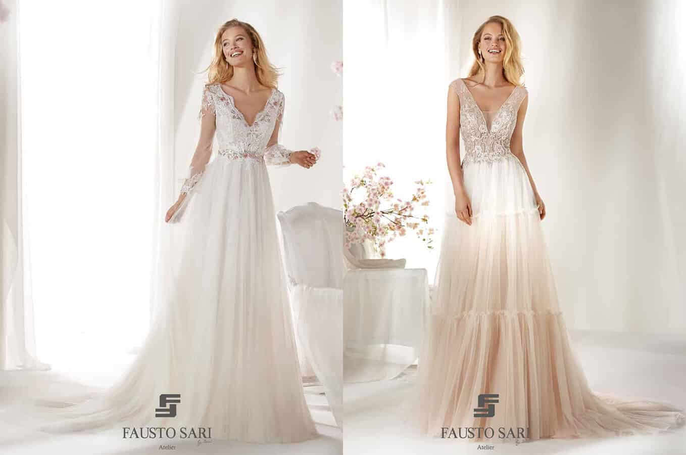 Abito da sposa con fiori