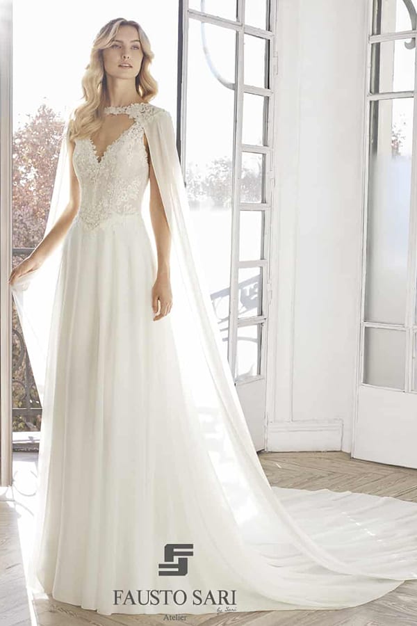 Abito da sposa in Chiffon - Aire Barcelona 