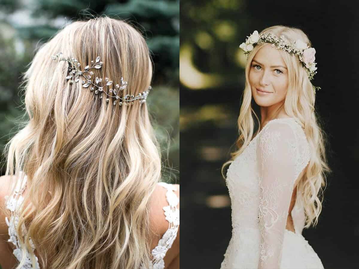 Capelli sciolti sposa 2019