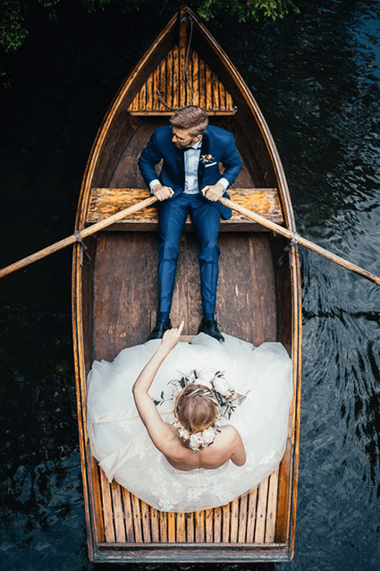 matrimonio al mare arrivare in barca