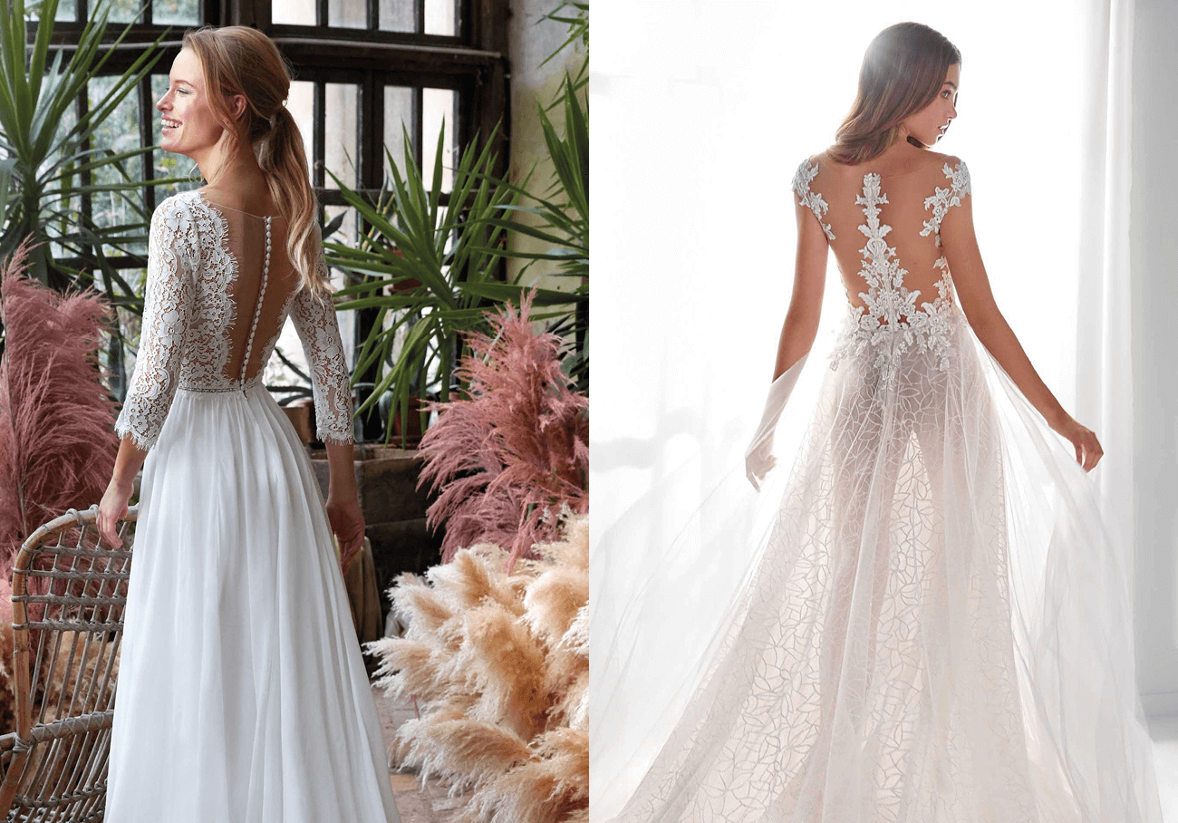 abito da sposa schiena scoperta