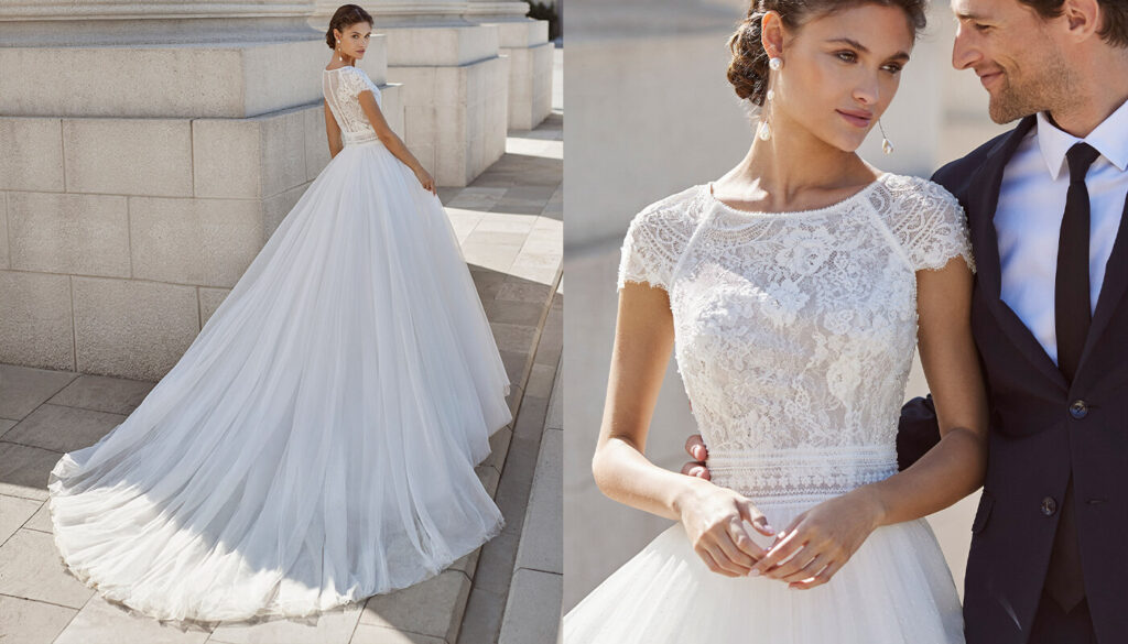 Abiti da sposa Rosa Clará 2022 elegante