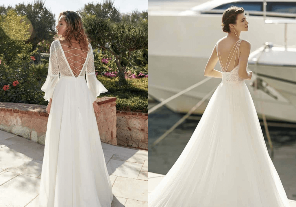 Abiti sposa con la schiena scoperta