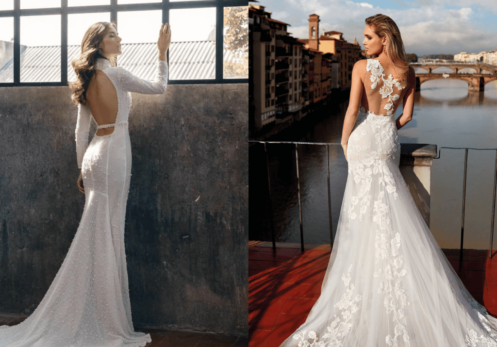 vestiti da sposa schiena scoperta