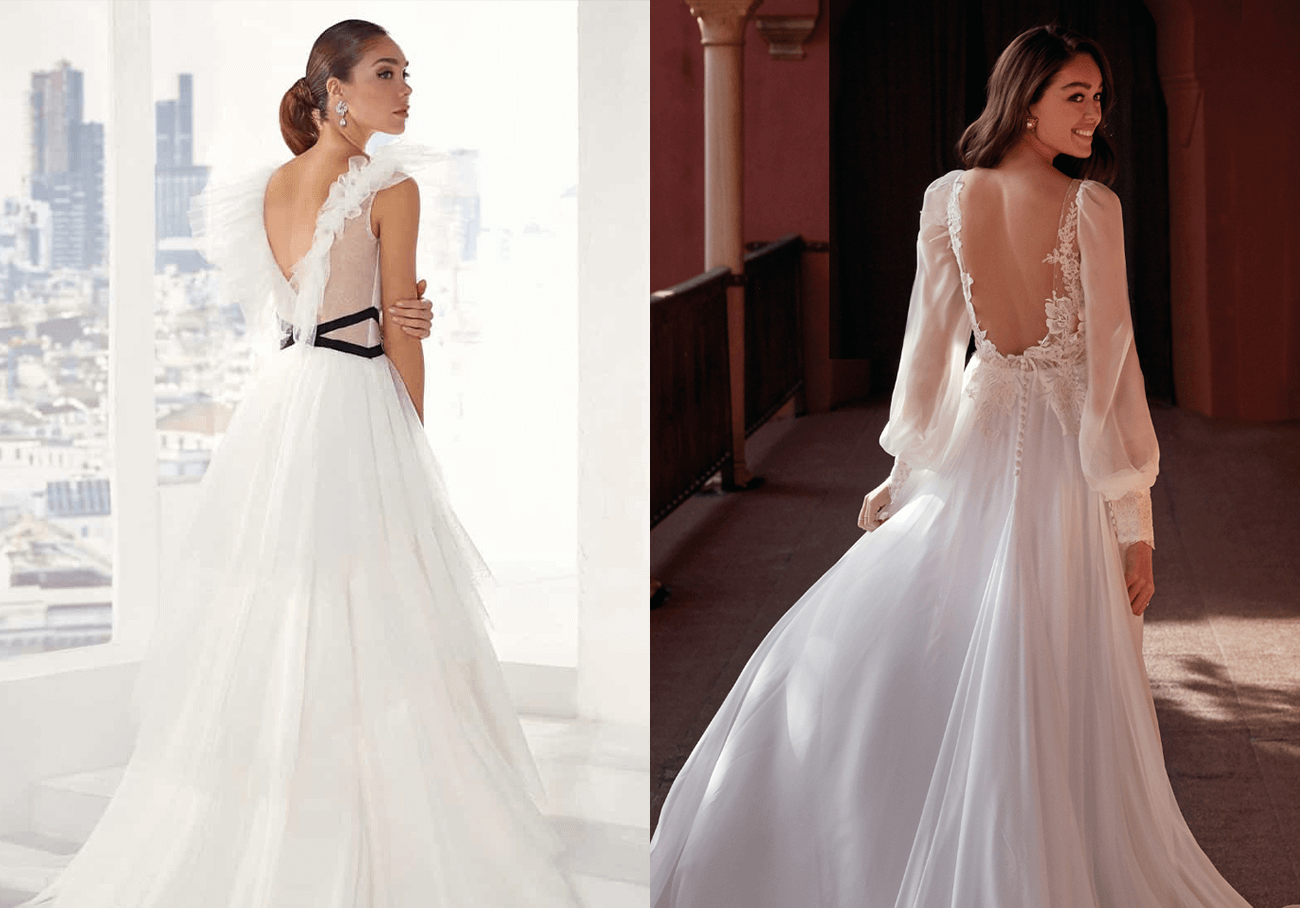 schiena abiti da sposa sensuali