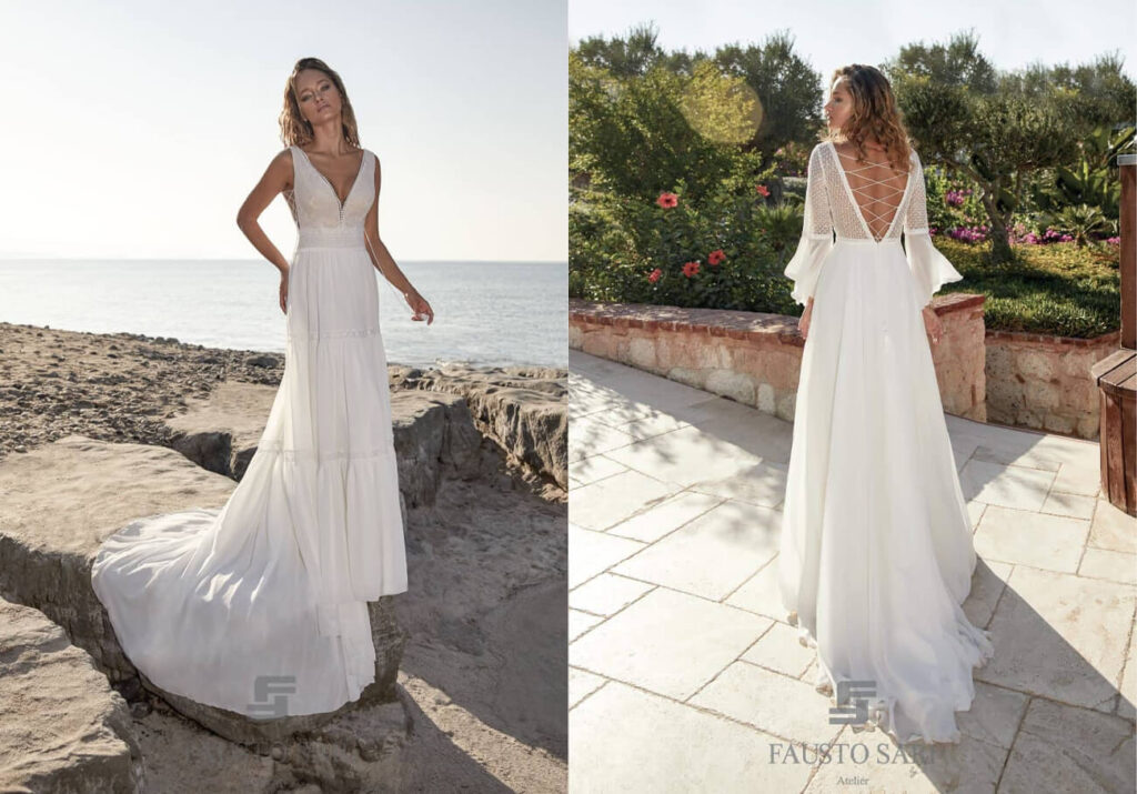 abiti da sposa boho vintage