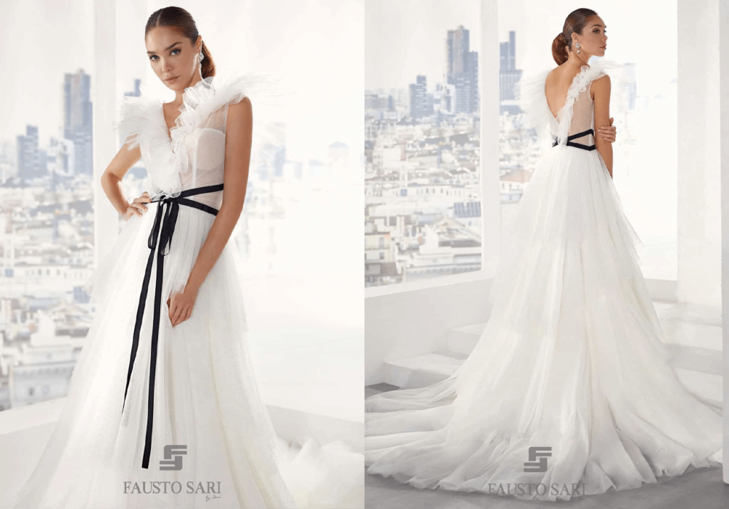 vestito da sposa moderno nicole jolies
