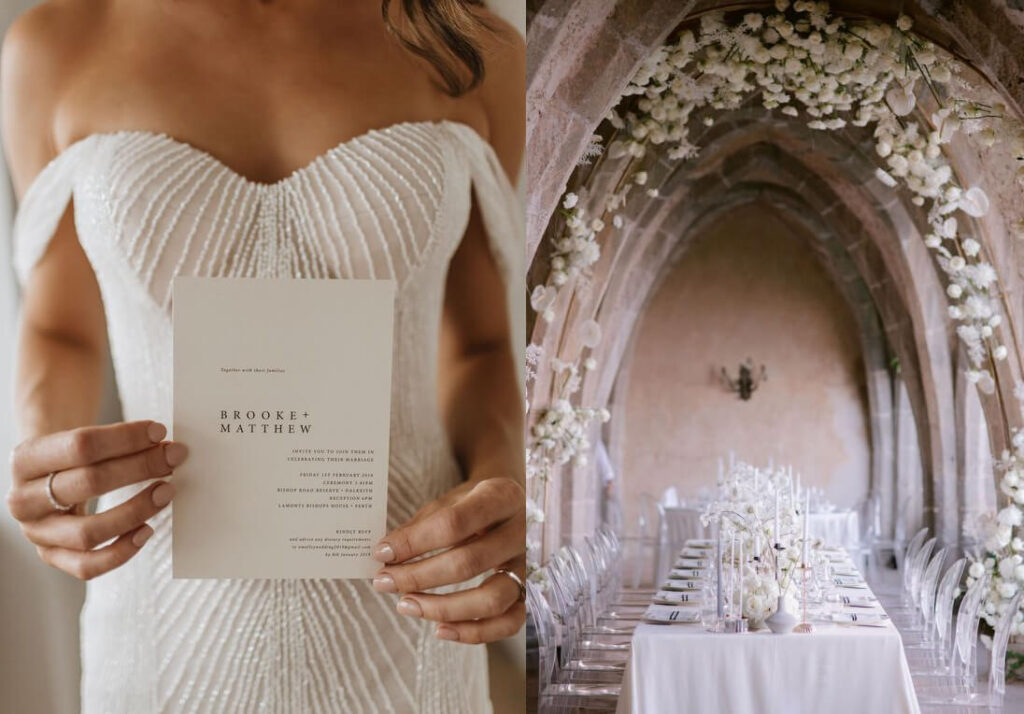 location matrimonio minimal chic