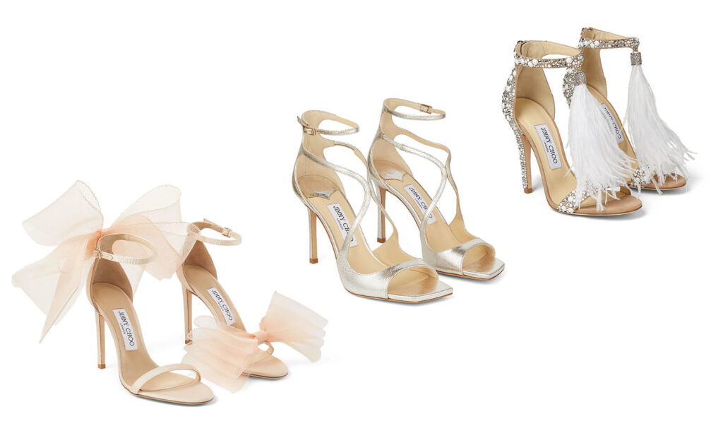 scarpe sposa 2022 sandali jimmy choo