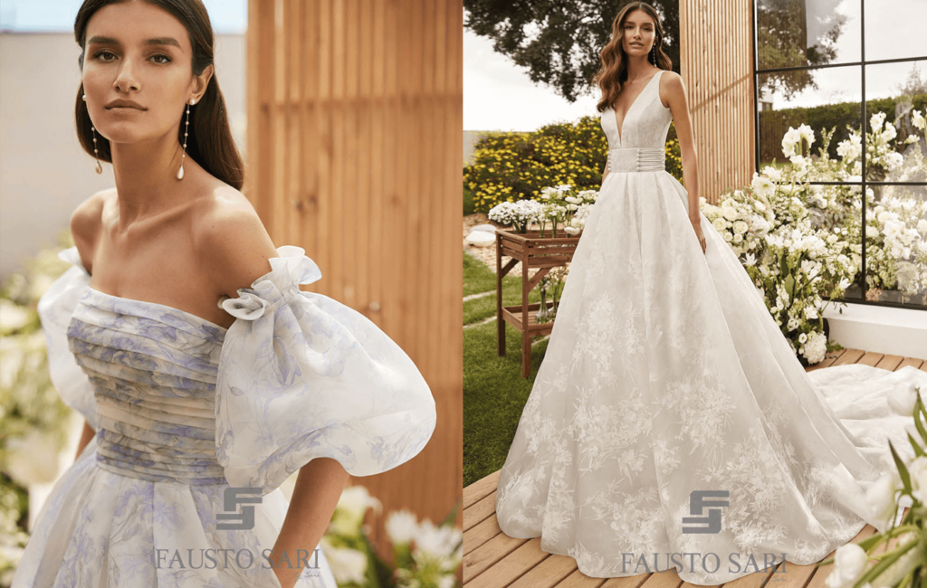 abiti da sposa rosa clara 2023 couture