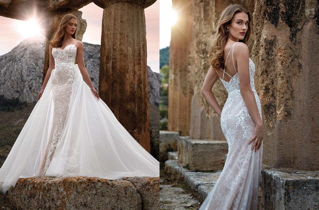 abiti da sposa 2024 dual dress