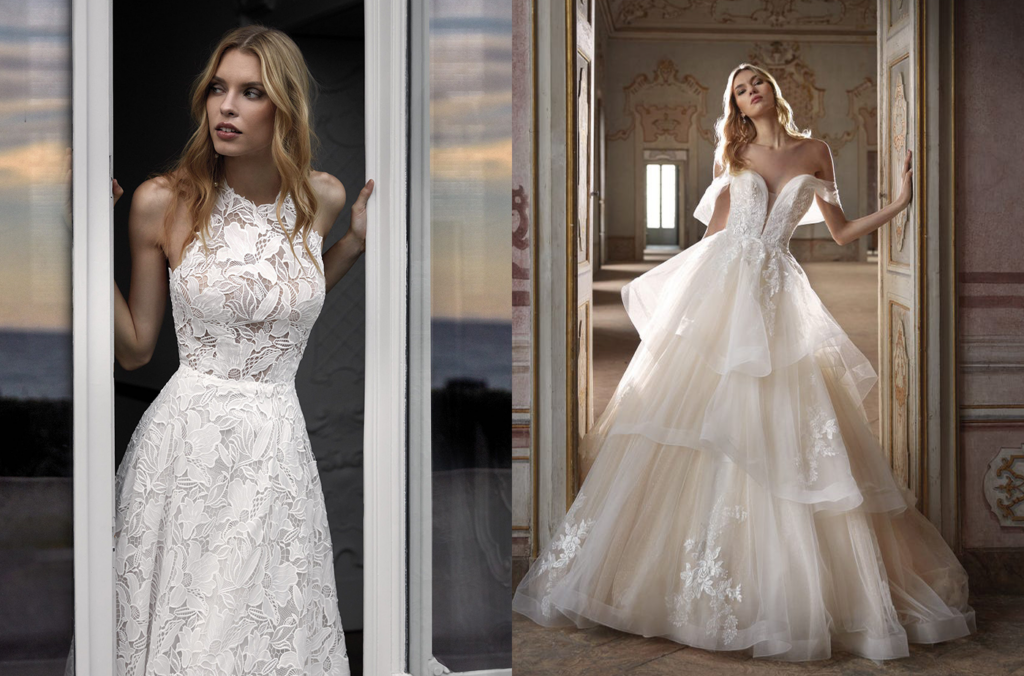 scolli abiti da sposa 2024