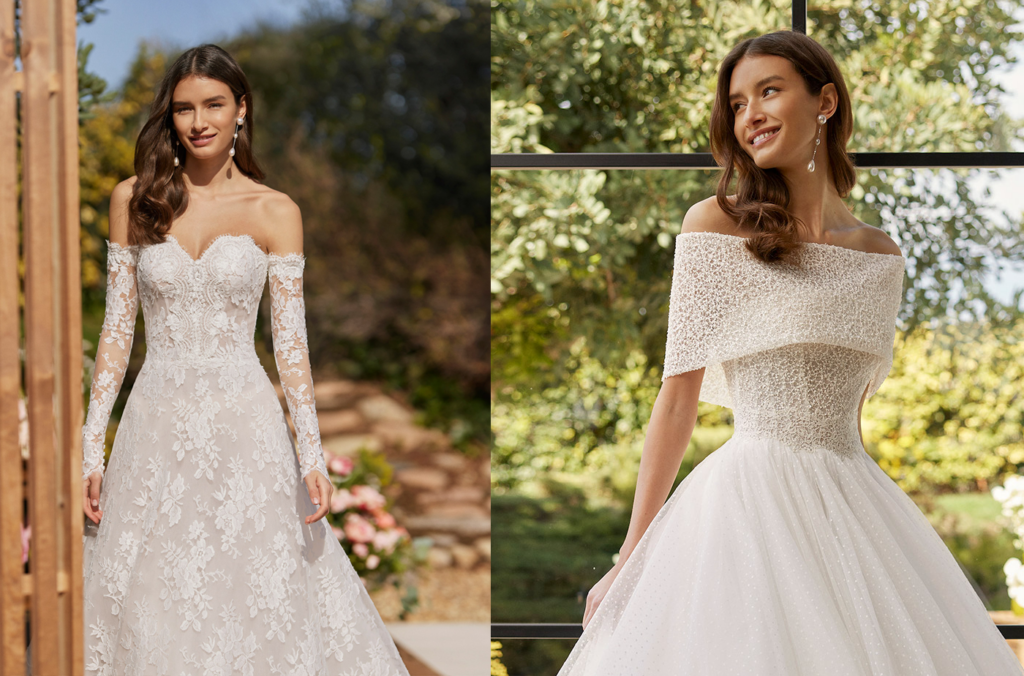 abiti da sposa rosa clara couture decorati 2024