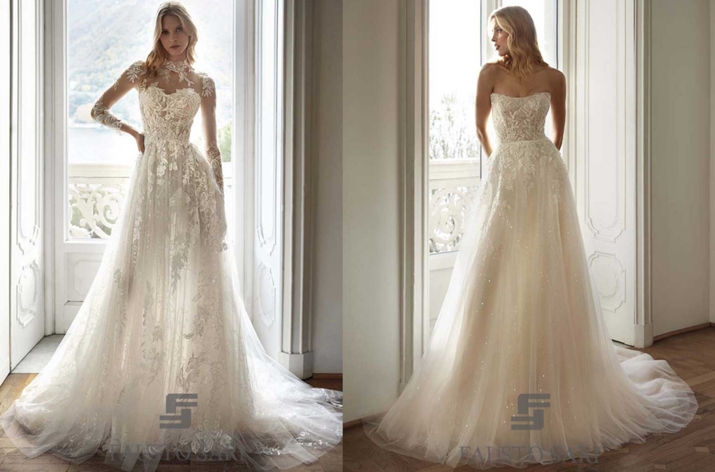 abiti da sposa nicole spese 2024 luminosi